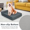 Orthopedic Dog Bed with Headrest and Removable Washable Cover